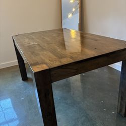 58 Inches Very. Sturdy Dinning Table Including Two Benches 