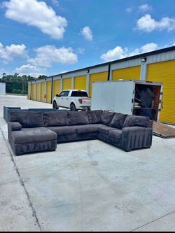 Charcoal U Shape Sectional