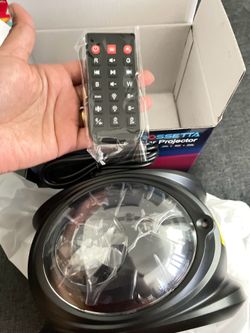 Dual Lens Galaxy Projector, Star Projector for Bedroom with 58 Light Effects, Night Light Projector with White Noise & Bluetooth Speaker, Remote Timer