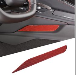 Corvette C8 Left Trim Cover Carbon Fiber Style 
