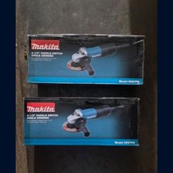 2-  4-1/2 Makita Paddle Switch Angle Grinder New Nuevo