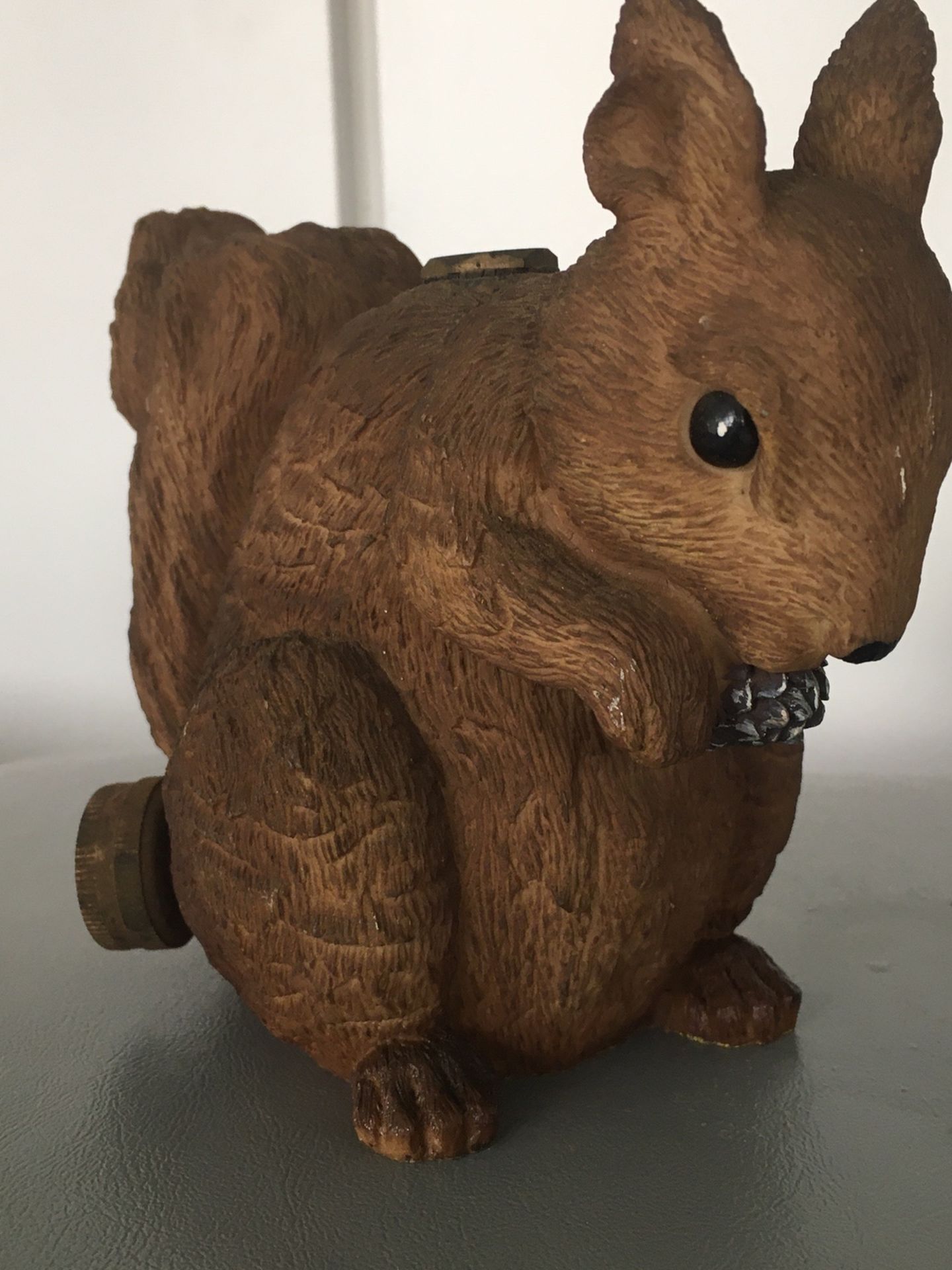 Squirrel Concrete Sprinkler Yard Ornament