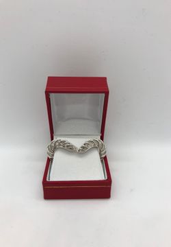18 K White Gold Diamond Earring