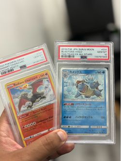 Radiant Charizard and Blastoise