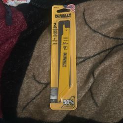 DEWALT Reciprocating Saw Blades, Straight Back, 6-Inch, 24 TPI, 2-Pack