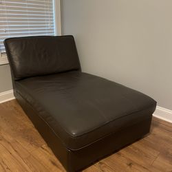 Brown Leather Lounge