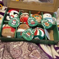 Squishmallow Christmas Ornaments $30
