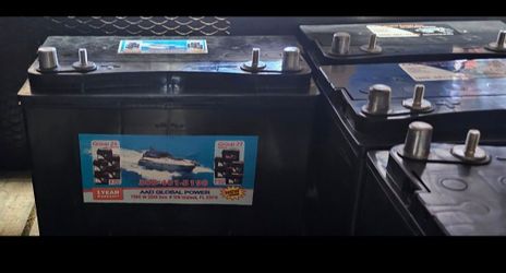 Marine batteries used as new, 3-month warranty