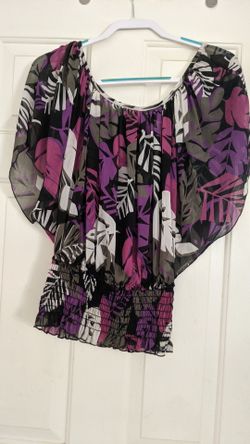 Flowery blouse lightweight