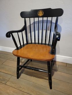 Rare Antique Univerity Of Pittsburgh Captains Chair Graduate Captains Chair 
