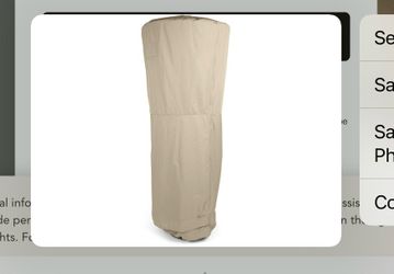 Free outdoor heater cover tan