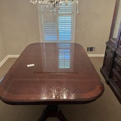 Dining Table And Chairs With China Cabinet 