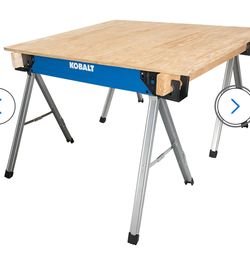 Pair of Kobalt steel saw horse