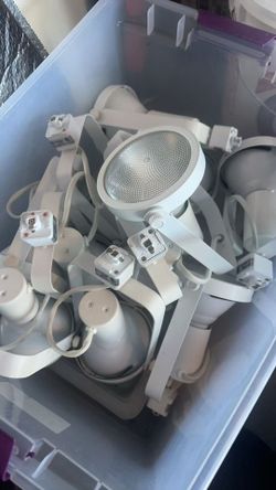 Brand: Eurofase •  Condition: New, unused •  Quantity: 14 pieces •  Features: White finish, silver label, UL certified