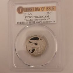 First Day Of Issue Theodore Roosevelt Quarter 