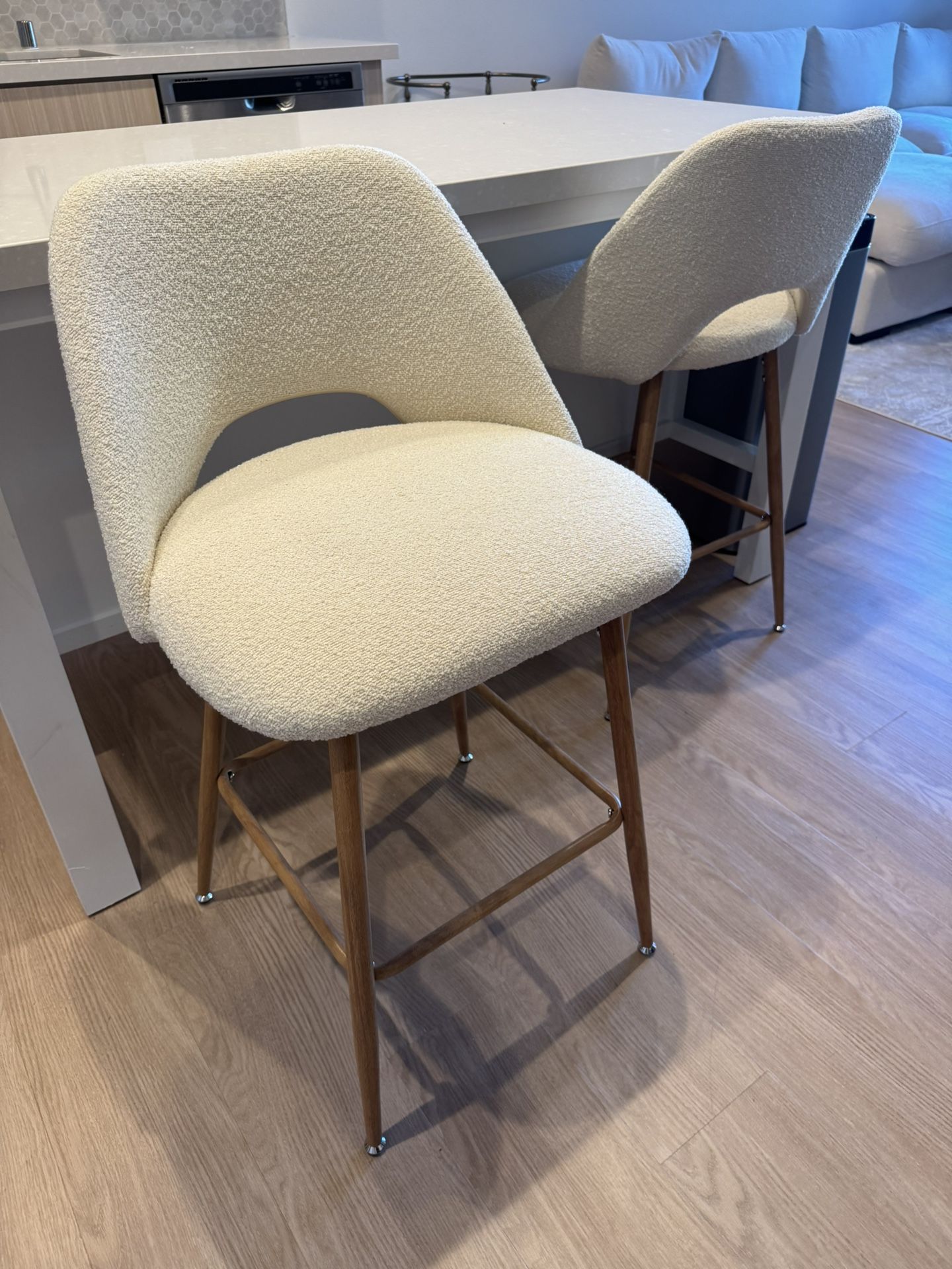 Boucle Counter Stool Set Of 2