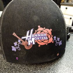HANNAH. MONTANA BLUE JEAN COVERD  BIKE HELMET COLLECTORS HELMETS.    30   BUCKS