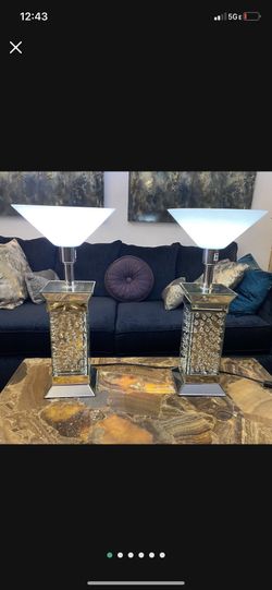 Crystal Lamps (pair)