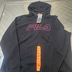 Womans Fila Black Hoodie XXL with Tags