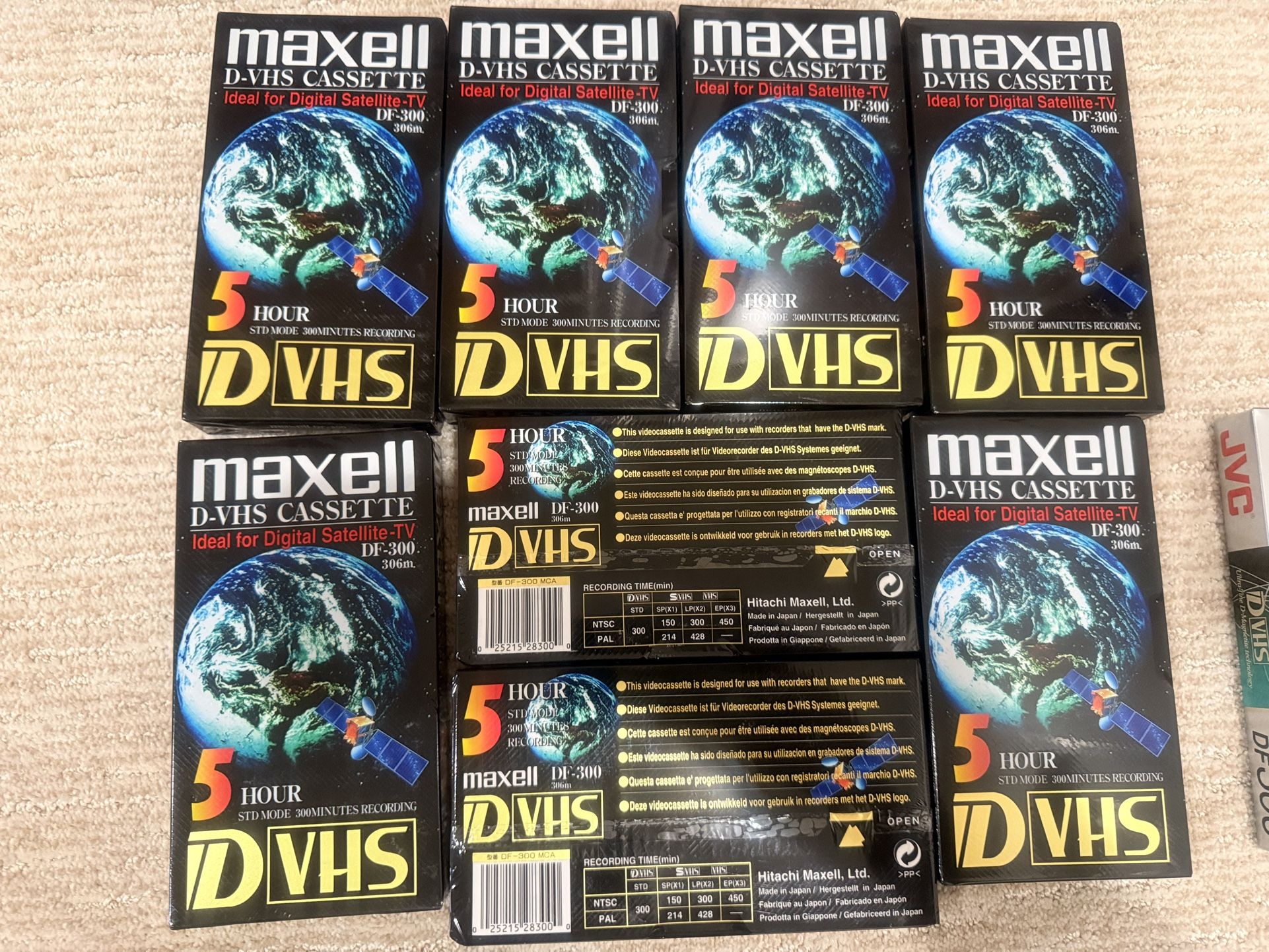 D-VHS Sealed Blank Tapes For Hi Definition Recording DTheater