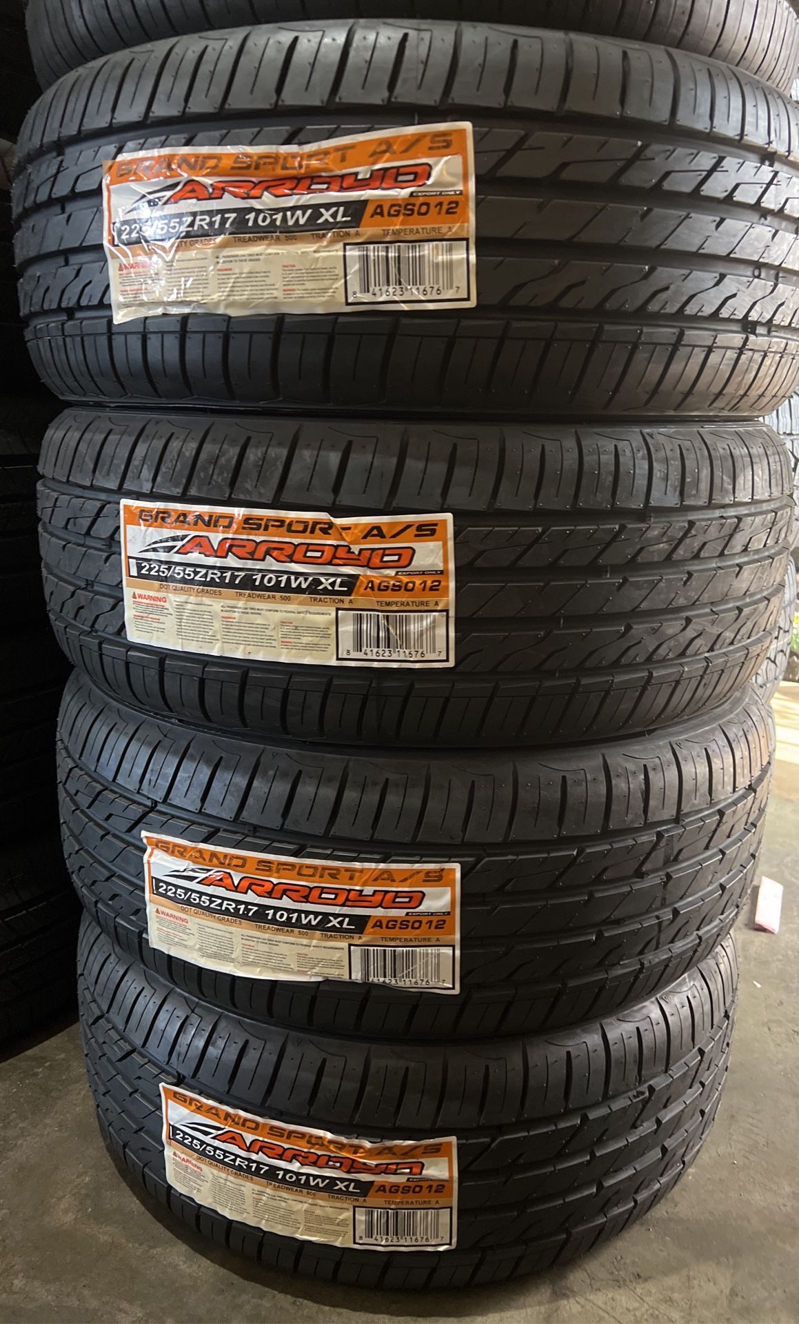 225/55/17 New Tires Set Of 4 Arroyo Installed And Balanced Set De 4 Llantas Nuevas Instaladas Y Balanceadas
