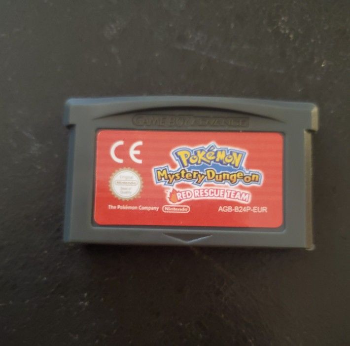 Pokemon Mystery Dungeon Red Rescue Team GBA Video Game Cartridge Custom ROM Hack Gameboy Advance European Version