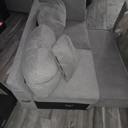 Two Piece Couch With Feet Extension