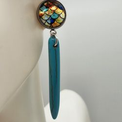 Mermaid Turquoise Earrings 