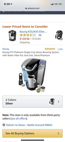 Perfect condition Keurig coffee maker