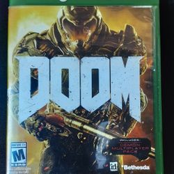 Doom For Xbox One.  No Scratches. 