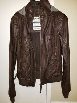 Brown Bomber Leather Jacket