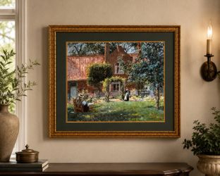 Like NEW WayFair Large FRAMED Painting *MAKEanOFFER*