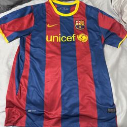 Retro Barcelona Home Jersey Ft. Messi #10