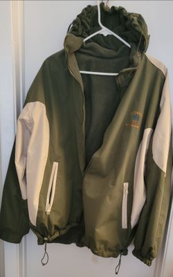 Fleece lined rain coat from Redwood Nation and State Park