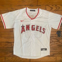 Trout Angles White Jersey Men And Women 