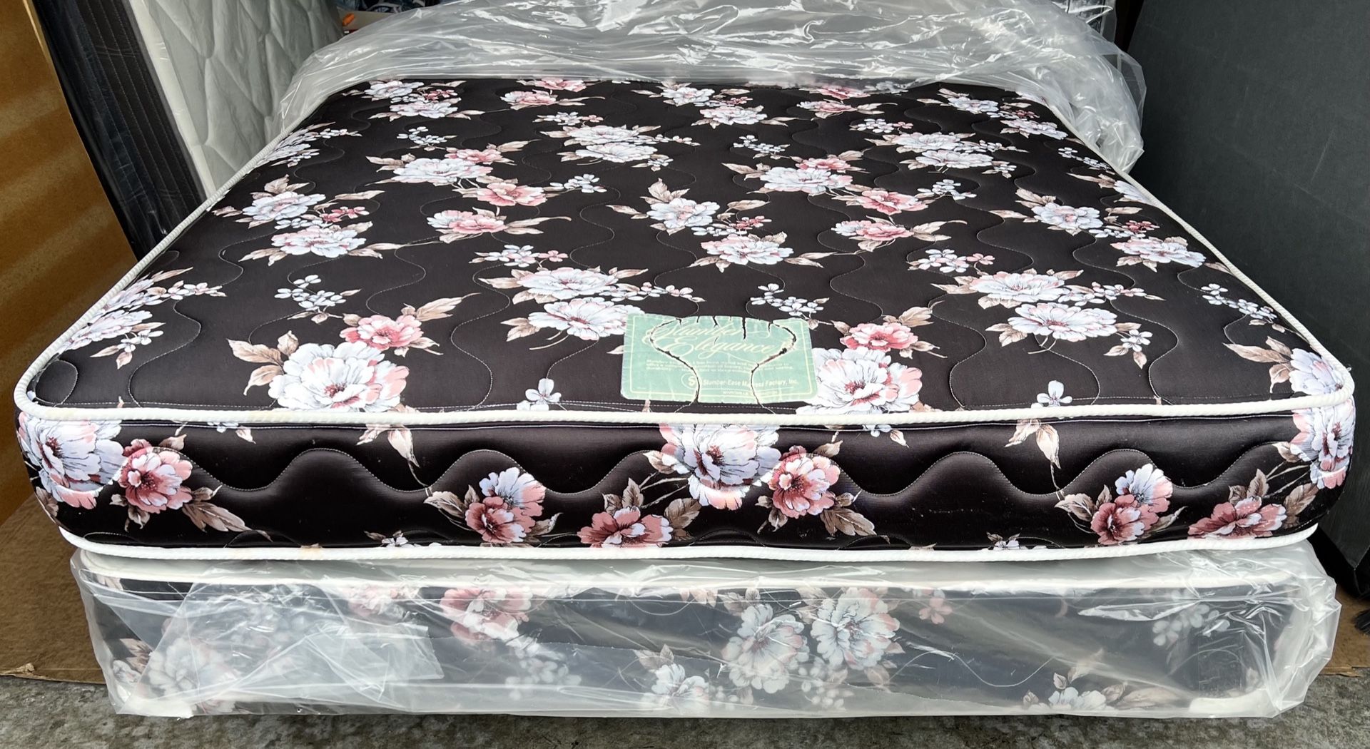 Full Size Slumber Ease 2 Sided Flippable Mattress Set & Metal Frame