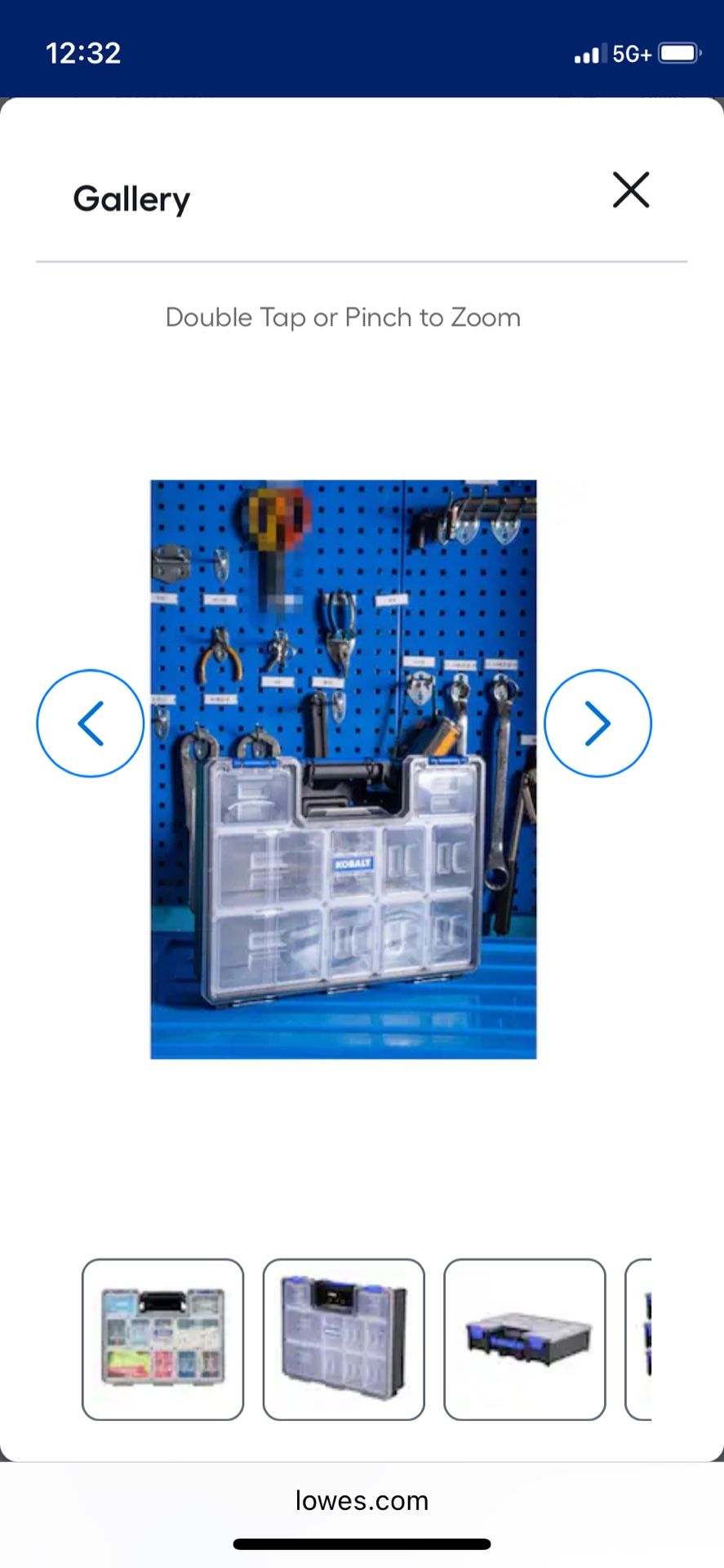 Kobalt 10 Compartment Wall Mount Storage Organizer Case