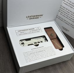 Leatherman Garage Batch #005 40th Anniversary Multi-Tool Box w/ Leather Sheath
