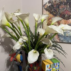 Artificial white flowers- home decor (Vase Not Included)