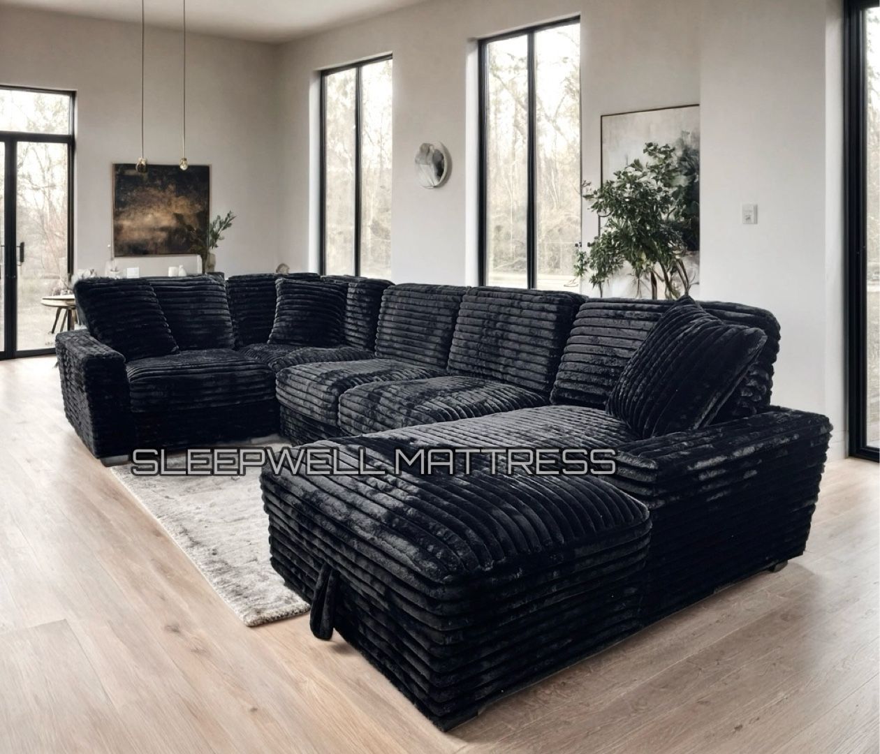 New Sectional Black Color