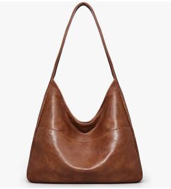 Hobo Bags for Women Vegan Leather Shoulder Bag Soft Purse for women Slouchy Tote Handbag for Everyday Outing