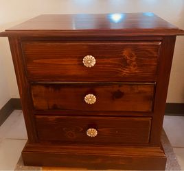 Accent Table 3 Drawer Night Stand