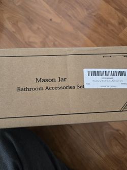 Mason Jar Bathroom Set