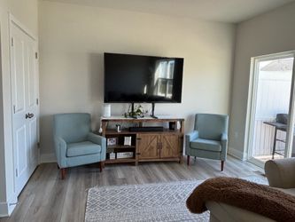 Brown tv stand