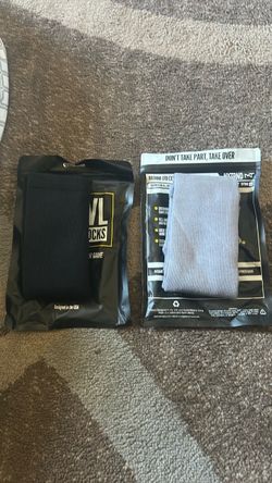 NXTRND Athletic Socks 2-Pack Black and Gray