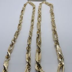 New arrivals! 14K Gold Semi-Lightweight Milano Chains! Limited stock.