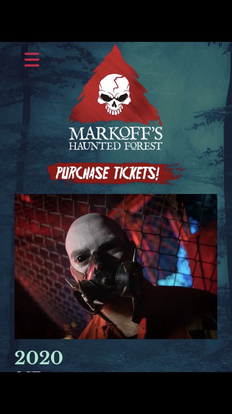 Markoff’s Haunted Forest ticket (good for group of up to 6 people)