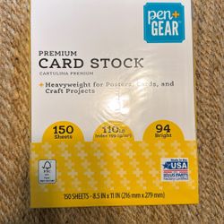 Premium Cardstock Paper – 150 Sheets (110 lb)