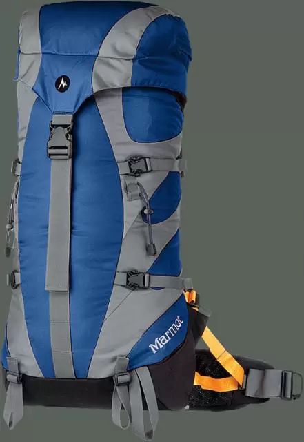 Marmot Biospan Eiger 36 Hiking Backpack, Blue Gray, Medium, Excellent Condition