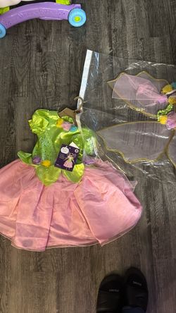 Girls Fairy Halloween Costume with Wings